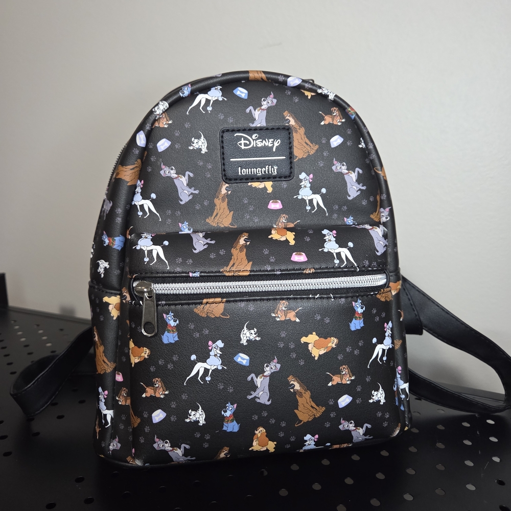 Disney x Loungefly Black Lady and the Tramp Mini Backpack